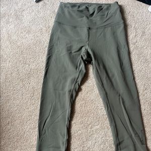 Sage Green LuluLemon Wonder Train leggings